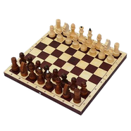 Шахматы турнирные лакированные с темной доской