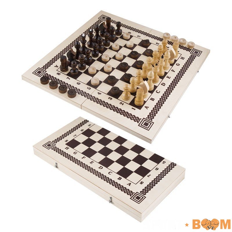 Набор 2 в 1 (шашки, шахматы)