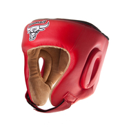 Шлем для бокса красный