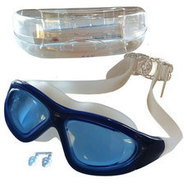 Очки для плавания с берушами в пластиковом боксе